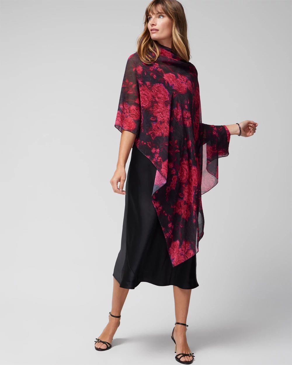 BKB Chiffon Shawl Coverup | White House Black Market